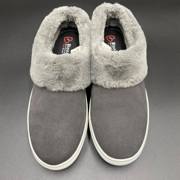 Blondo Grey Suede Waterproof Mules Women's Size 8.5 - Picture 2 of 9
